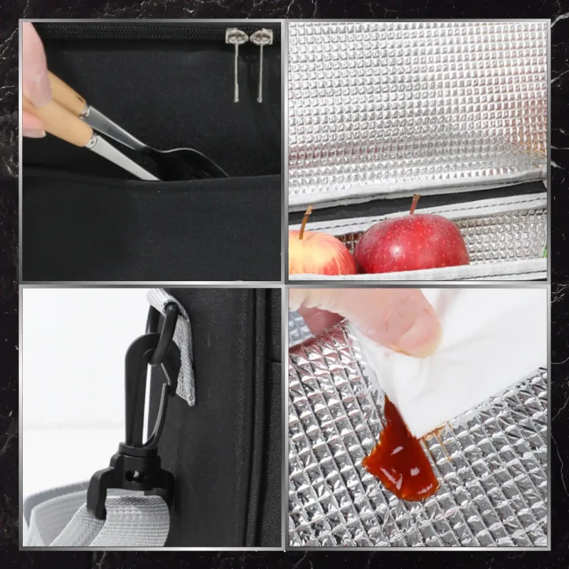 LUNCH BOX termiczna na jedzenie torba śniadaniowa 2.webp