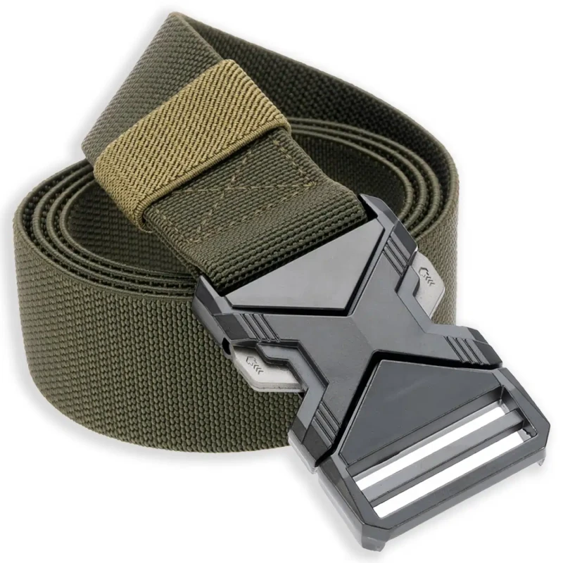 Pasek militarny Pas taktyczny parciany zielony 5.webp