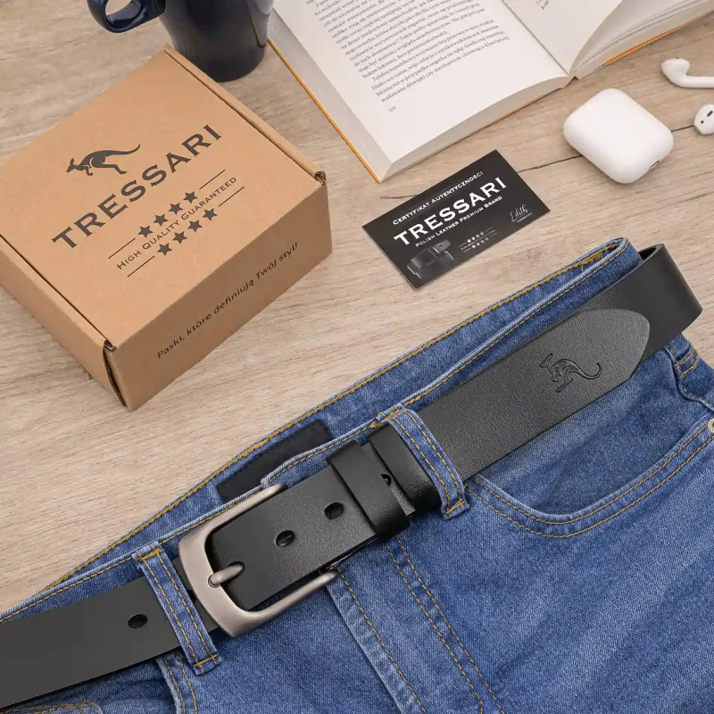 Pasek Męski Skóra naturalna TRESSARI Premium brand Polska marka 6.webp