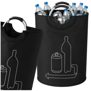 Torba 115 L Składany Worek Na Butelki Plastikowe System Kaucyjny Kosz Z Uchwytami