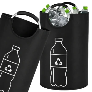 Torba 90L Składany Worek Na Butelki Plastikowe Kosz Z Uchwytami System Kaucyjny